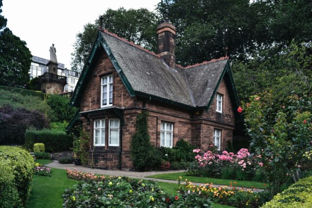 Red brick house